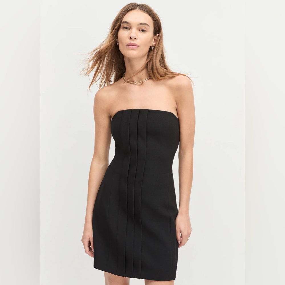 Favorite Daughter The Missed Your Chance Strapless Dress in Black NEW Size 10